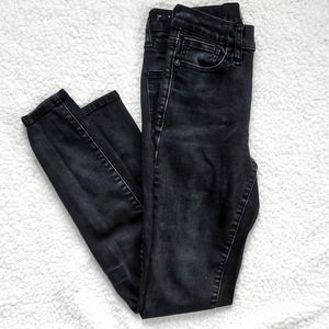 Madewell Faded Black High Riser Skinny Jeans SZ 25